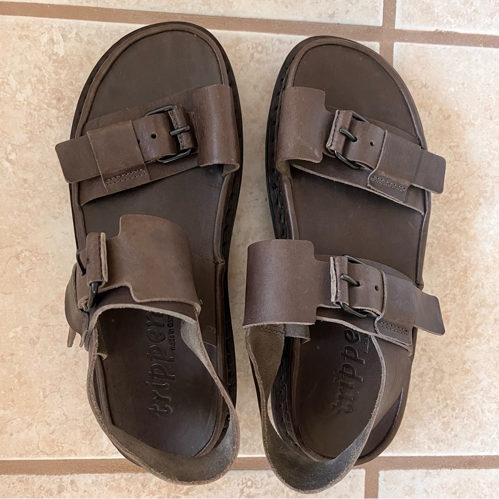 Trippen Review Brown Leather Sandals